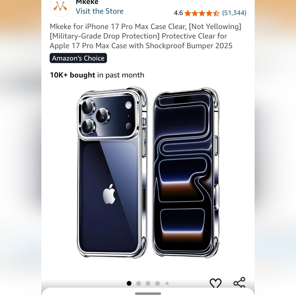 iPhone 17 Pro Max Ckear Case